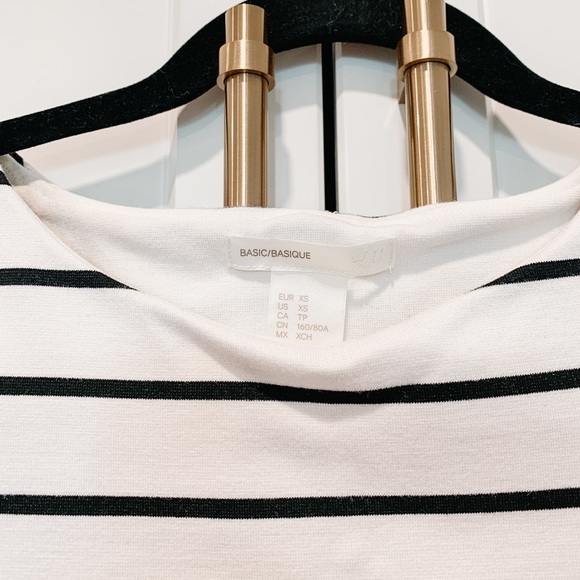 H&M Basics: Striped Long-sleeve Jersey Dress - Picture 4 of 8